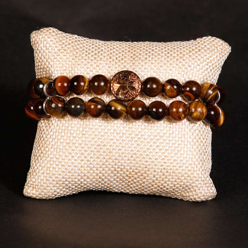 tiger eye stone double layer 